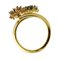 Handgefertigter Ring aus Gelb- und Weißgold mit Diamant 4