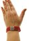 Rote Koralle Perlenarmband mit Details aus Diamant und Blauem Saphir 6