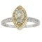 Diamond and 18 Karat White, Yellow & Rose Gold Ring 1