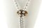 Collana artigianale con perla, diamanti, smeraldi, zaffiri e oro rosa 14Kt, Immagine 5