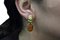 Amber 18K Gold Stud Earrings, Set of 2, Image 7