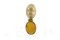 Orecchini a bottone in oro 18K color ambra, set di 2, Immagine 4