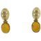 Bernsteinfarbene 18K Gold Ohrstecker, 2er Set 2