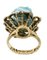 Sapphire, Turquoise Paste, Diamond, Silver & Rose Gold Ring, Image 4