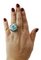 Sapphire, Turquoise Paste, Diamond, Silver & Rose Gold Ring, Image 6