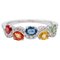 Multicolored Sapphire, Diamond & 18 Karat White Gold Ring, Image 1