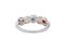 Multicolored Sapphire, Diamond & 18 Karat White Gold Ring 3