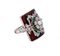 Bague Emeraude, Diamant, Pierre, Perle, Or Rose 9 Carats et Argent 2