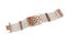 Diamond, Emerald, Ruby, Sapphire, Coral, Pearl, 9kt Rose Gold and Silver Bracelet 2