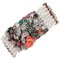 Diamond, Emerald, Ruby, Sapphire, Coral, Pearl, 9kt Rose Gold and Silver Bracelet 1