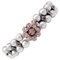 Grey Pearl, Ruby, Colored Stone, 9 Karat Rose Gold and Silver Bracelet 1