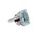 Ruby, Diamond, Aquamarine & 14 Karat White Gold Ring, Image 2