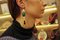 Diamonds, Pink Coral, Green Agate, Onyx and 14K White Gold Dangle Earrings, Set of 2 4