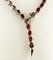 Antique Handcrafted Snake Necklace with Rubies, Diamonds, 9 Karat Yellow Gold and Silver 4