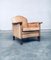 Cognac Leather Club Armchair, 1940s, Image 16