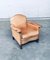 Fauteuil Club en Cuir Cognac, 1940s 18