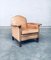 Cognac Leather Club Armchair, 1940s, Image 17