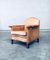 Cognac Leather Club Armchair, 1940s, Image 1