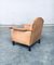 Cognac Leather Club Armchair, 1940s, Image 12