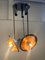 Steel and Polychrome Glass Chandelier with 3 Lights by Carlo Nason for Mazzega, Image 2