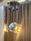 Lámpara de araña de acero y vidrio policromo con tres luces de Carlo Nason para Mazzega, Imagen 13