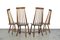 Scandinavian Ash Bar Chairs with High Back, 1970s, Set of 4 5