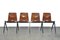 Chaises d'École S22 Thur Op Seat par Elmar Flototto pour Pagholz / Galvanitas, 1960s, Set de 4 1