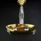 Art Deco Ceiling Lamp in Glass and Brass 3