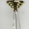 Art Deco Ceiling Lamp in Glass and Brass 5
