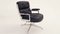 Black Leather ES 104 Swivel Lobby Chair by Charles & Ray Eames for Herman Miller, 1960 1