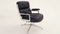 Black Leather ES 104 Swivel Lobby Chair by Charles & Ray Eames for Herman Miller, 1960, Image 1