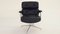 Black Leather ES 104 Swivel Lobby Chair by Charles & Ray Eames for Herman Miller, 1960 3