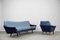 Mobilier de Salon Moderniste Scandinave en Velours par Holm Fabriker AB, 1960s, Set de 2 8