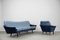 Modernist Scandinavian Velvet Living Room Set by Holm Fabriker AB, 1960s, Set of 2 8