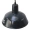 Vintage Industrial Blue Enamel Factory Pendant Light, Image 2