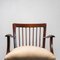 Chaises de Bureau Vintage en Bois et Cuir, 1950s, Set de 3 4