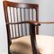 Vintage Wood and Leather Office Chairs, 1950s, Set of 3, Image 3
