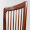 Vintage Wood and Leather Office Chairs, 1950s, Set of 3, Image 7
