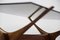 Mesa de centro Condor escandinava Mid-Century de nogal de Fredrik Schriever-Abeln para Örebro Glass, años 60, Imagen 11