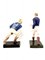 Rugby Players Sculptures by Willy Wuilleumier for G.A.M., France, 1940, Set of 2 3