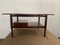 Teak Coffee Table with Drawer and Brass Details, 1960s, Image 1