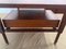 Teak Coffee Table with Drawer and Brass Details, 1960s 4