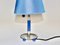 Art Deco Chrome Table Lamp in Blue, Germany, 1930s, Image 9