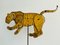 Large Antique Steel Tiger on Stand, India 1