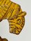 Tigre antica in acciaio su supporto, India, Immagine 14