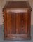 Edwardianischer Schreibtisch aus Kiefernholz mit Rückenlehne aus Buche & ochsenblutrotem Leder 16