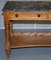 Victorian Marble Topped Satinwood Console or Writing Desk, 1880s, Image 7