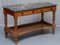 Victorian Marble Topped Satinwood Console or Writing Desk, 1880s, Image 3
