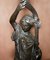 19th Century French Art Nouveau Solid Bronze Table Lamps Depicting Women, Set of 2, Image 14