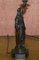 19th Century French Art Nouveau Solid Bronze Table Lamps Depicting Women, Set of 2, Image 6